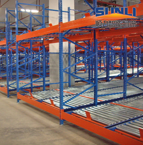 重力自滑式货架