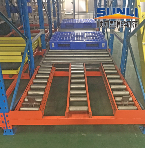 重力自滑式货架